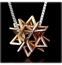 Gold Kabbalah Merkabah Necklace